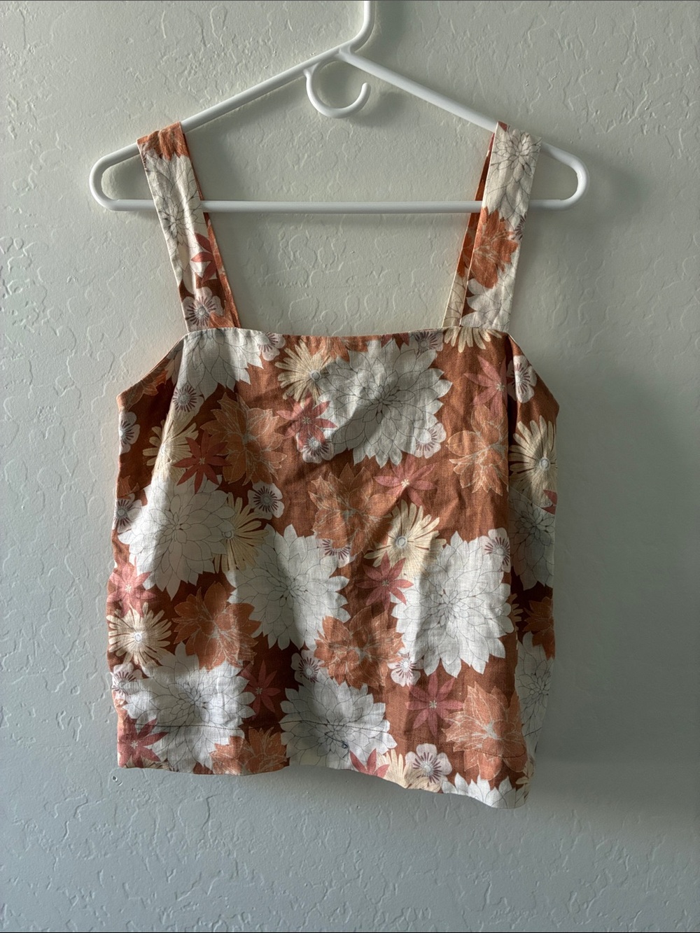 Faherty Sands Linen Tank Size Small